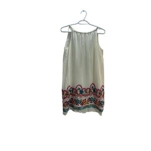 Lulu's white floral tunic NWT sz XS